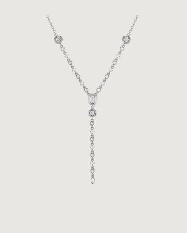 CELESTIAL DROP NECKLACE SILVER - STUDIO JO STORE